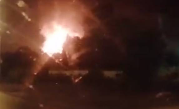 Видео: пожар произошел недалеко от Шереметьево