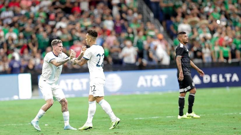 Сборная Аргентины по футболу разгромила Мексику в контрольном матче