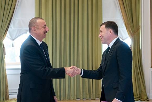 Куйвашев обсудил с президентом Азербайджана сотрудничество в сфере туризма