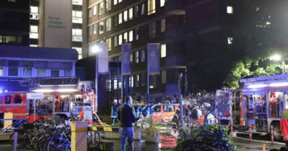 При пожаре в больнице Дюссельдорфа один человек погиб, более 70 пострадали.