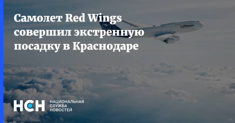 Самолет Red Wings совершил экстренную посадку в Краснодаре