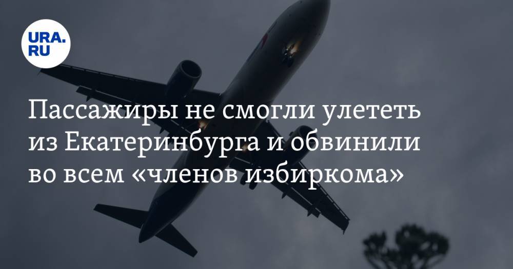 Пассажиры не смогли улететь из Екатеринбурга и обвинили во всем «членов избиркома»
