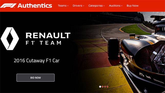 Формула 1 открывает онлайн-магазин F1 Authentics
