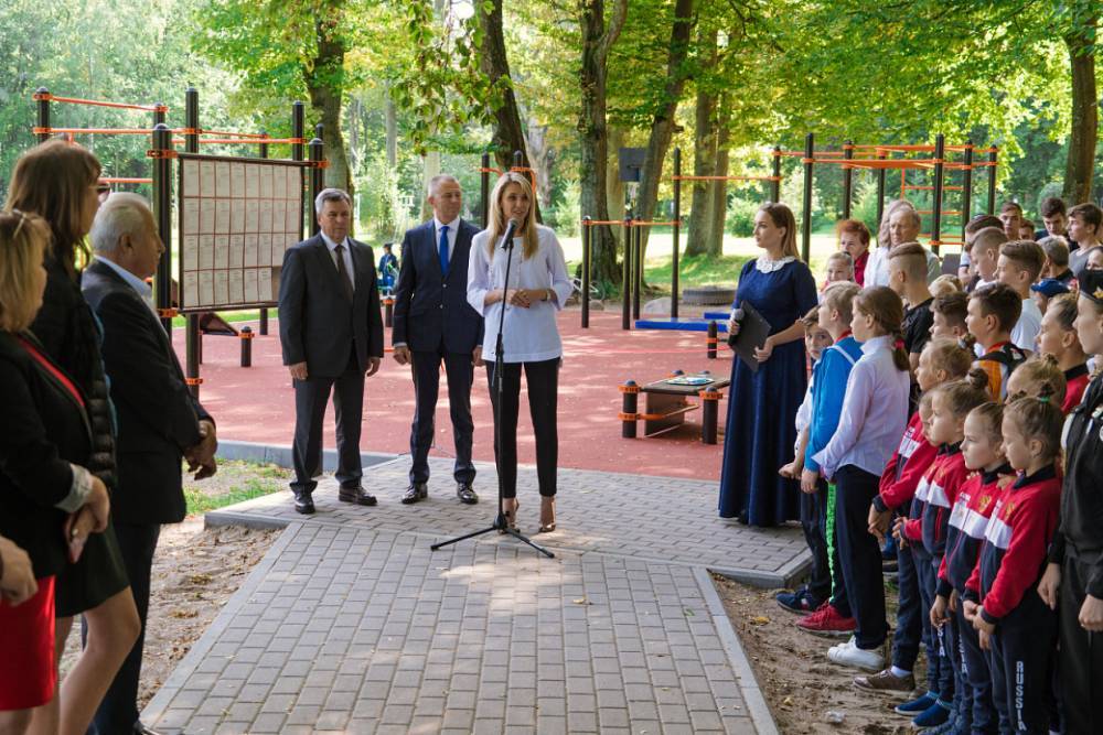 В Гурьевске торжественно открылась новая спортивная площадка