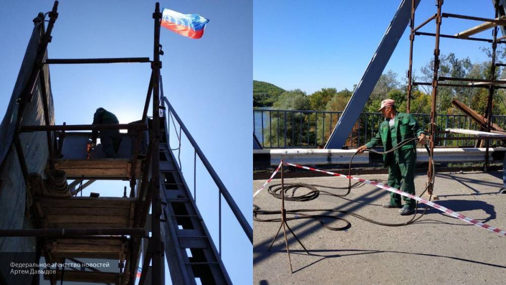 В ЛНР рабочие начали ремонт покрытия Станично-Луганского моста