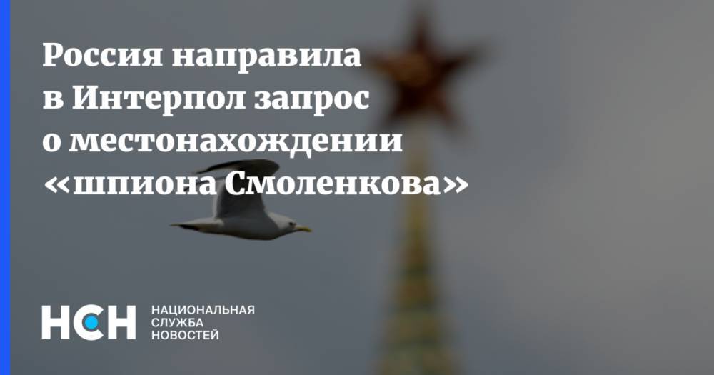 России направила в Интерпол запрос о местонахождении «шпиона Смоленкова»
