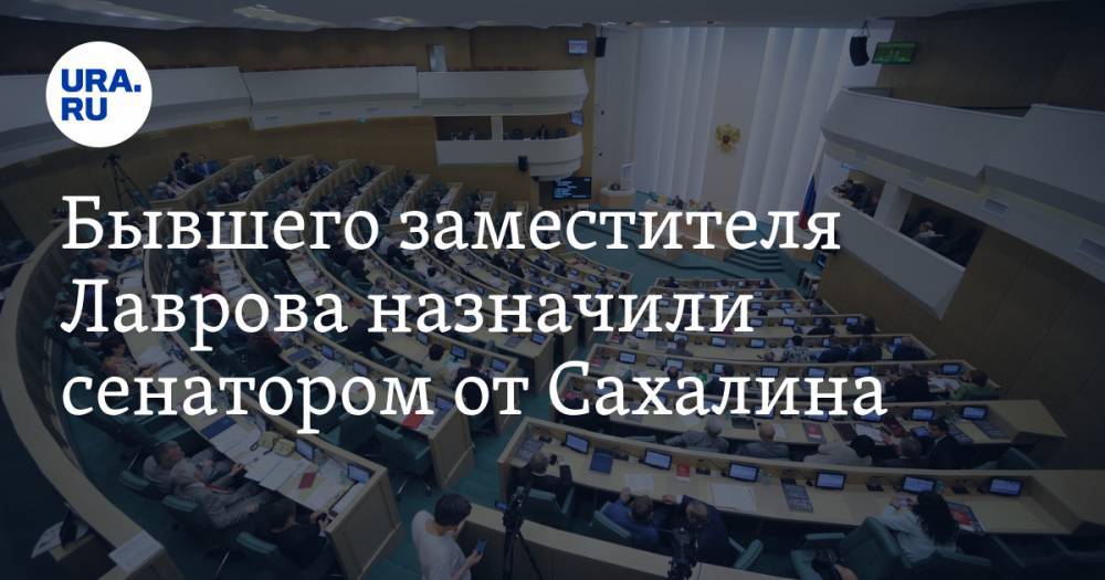 Бывшего заместителя Лаврова назначили сенатором от Сахалина