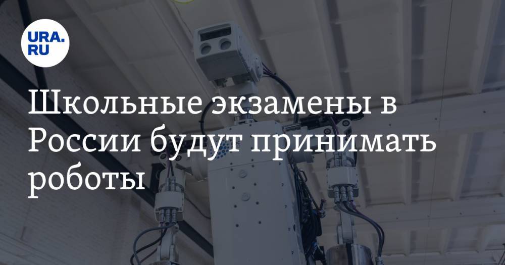 Школьные экзамены в России будут принимать роботы
