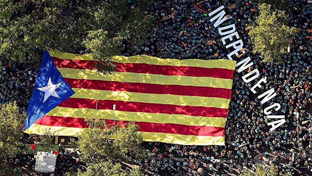 Каталония: манифестация сепаратистов