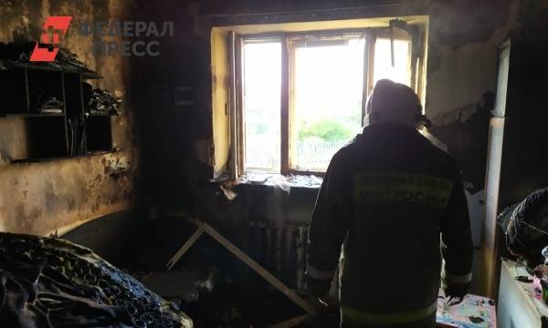 Во время пожара в свердловском поселке погибли двое детей
