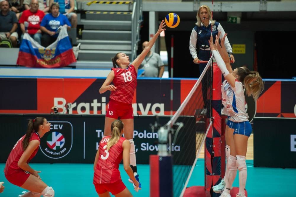Женская сборная России по волейболу  победила в стартовом матче Кубка мира