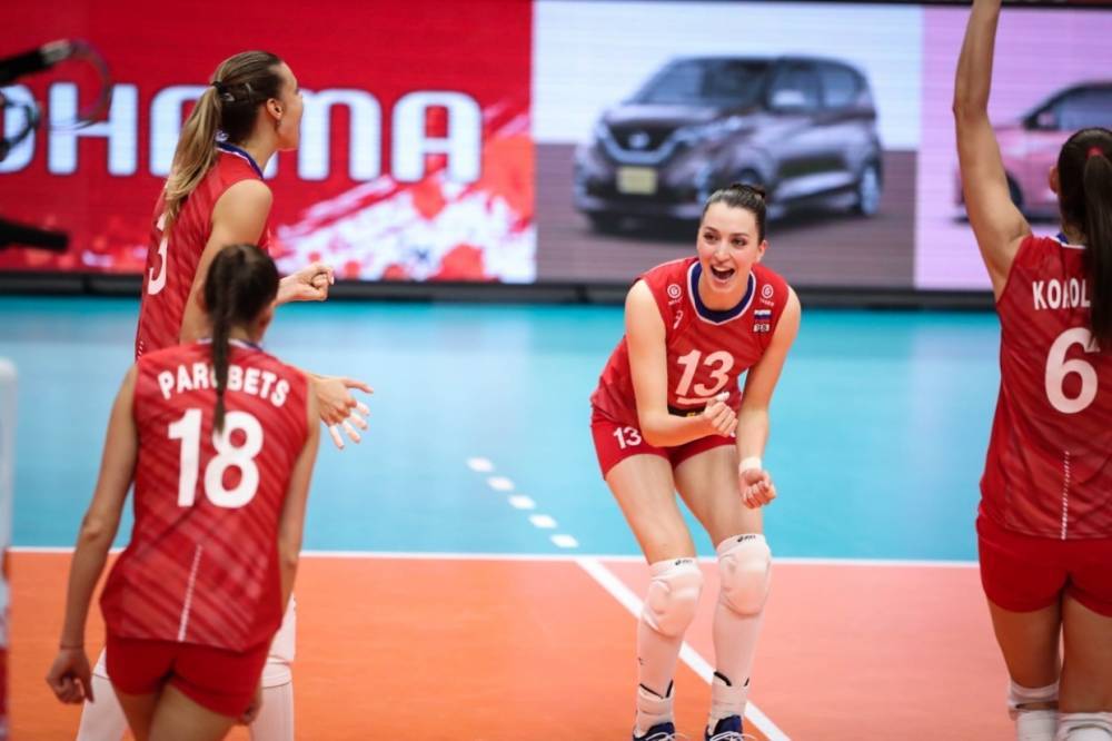 Женская сборная России по волейболу одержала победу над Японией в матче Кубка мира