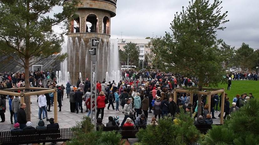 На месте «Зимней вишни» в Кемерове открыли парк Ангелов