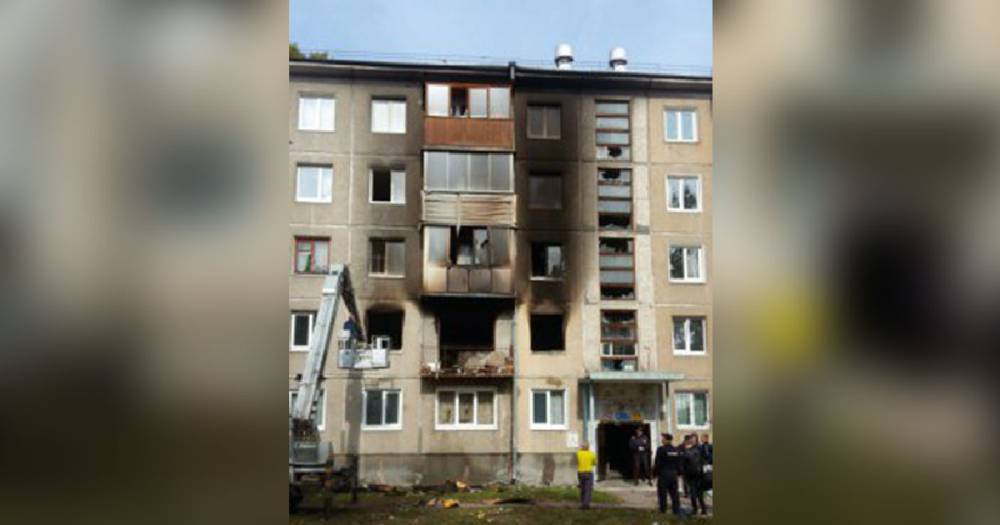 Хлопок газа стал причиной пожара в жилом доме в Ангарске.