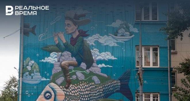 С фасада дома в Москве исчез мурал казанского уличного художника Рустама Кубика
