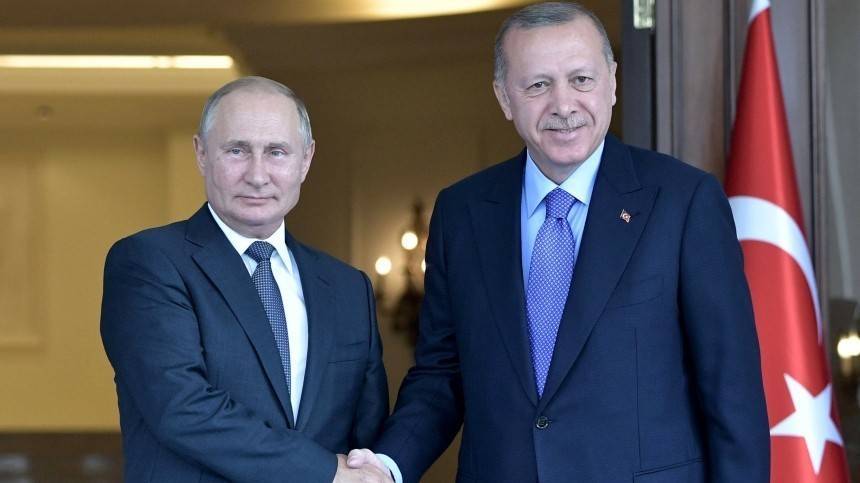 Путин с Эрдоганом обсудили растущий товарооборот двух стран