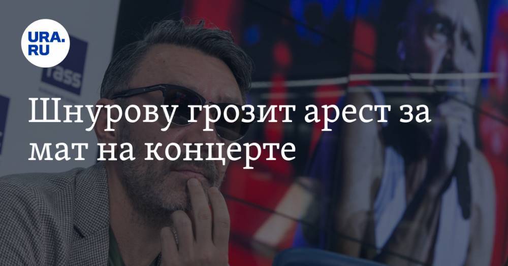 Шнурову грозит арест за мат на концерте
