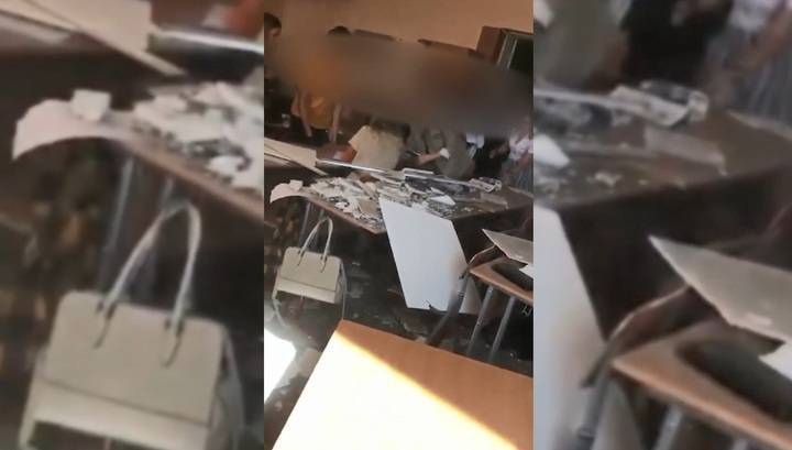 В Таганроге на учеников гимназии рухнул потолок