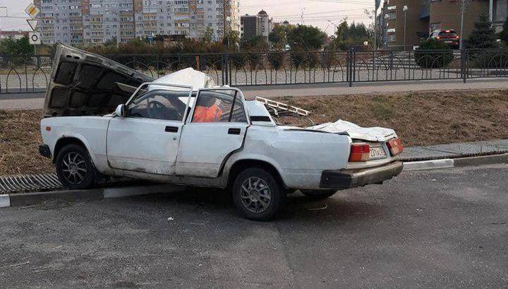 "Форсаж" по-белгородски: пьяный водитель перепрыгнул кольцевую развязку и разбил пять машин