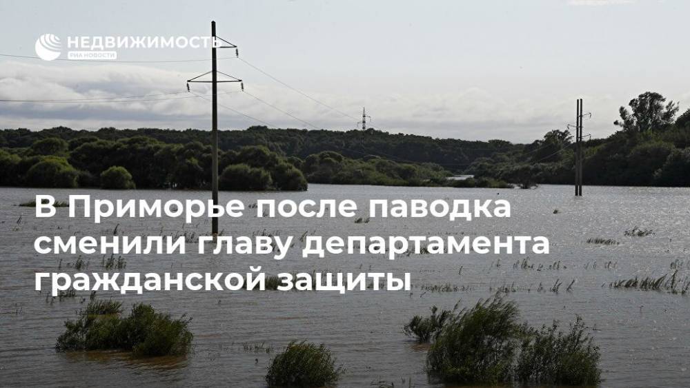 В Приморье после паводка сменили главу департамента гражданской защиты