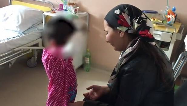 Видео: изувеченная девочка из Ингушетии увиделась с матерью
