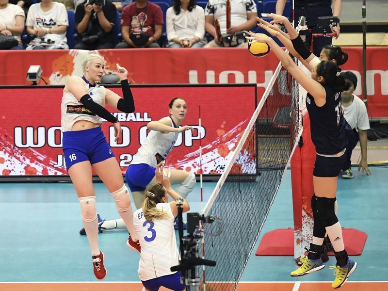Российские волейболистки победили кореянок на Кубке мира