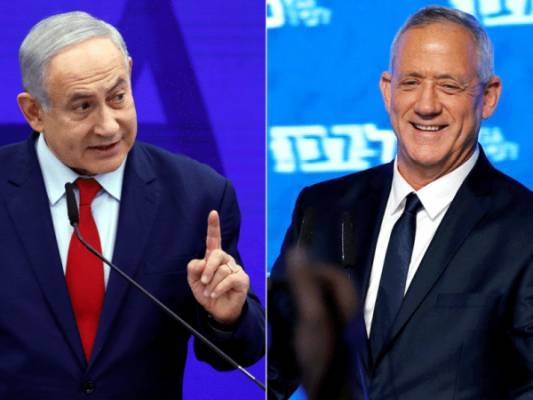 ЦИК Израиля посчитал 91% голосов: Ганц на один мандат опережает Нетаньяху