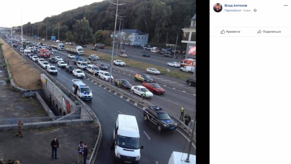 Киевская полиция назвала угрозу взрыва моста подготовкой теракта