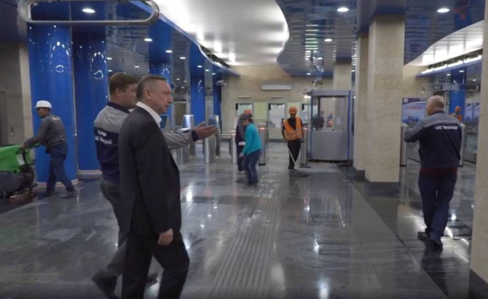 Беглов сообщил «Барышне в Смольном» об открытии станций метро в Петербурге 5 сентября