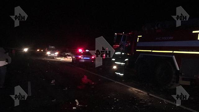 Четыре человека пострадали в массовой аварии в Оренбурге.