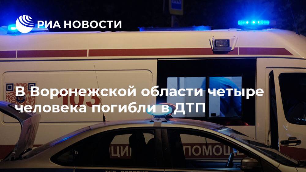 В Воронежской области четыре человека погибли в ДТП