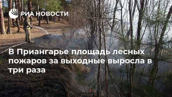 В Приангарье площадь лесных пожаров за выходные выросла в три раза