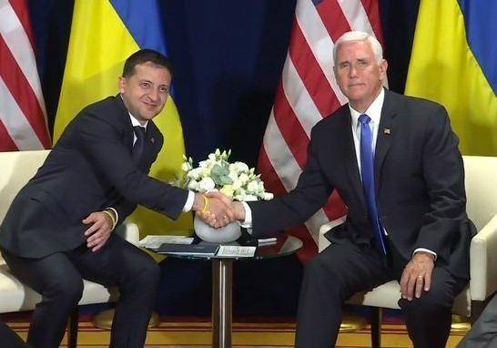 На встрече с Пенсом Зеленский заговорил про скорый мир на Донбассе