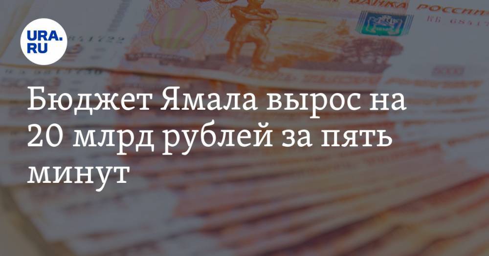 Бюджет Ямала вырос на 20 млрд рублей за пять минут - ura.news - окр. Янао