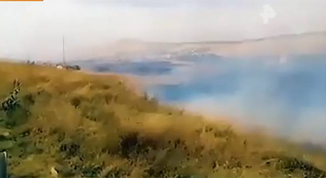 В Крыму отмечены массовые пожары сухой травы