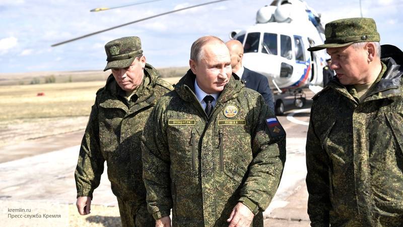 Путин оценил активную фазу военных учений «Центр-2019»