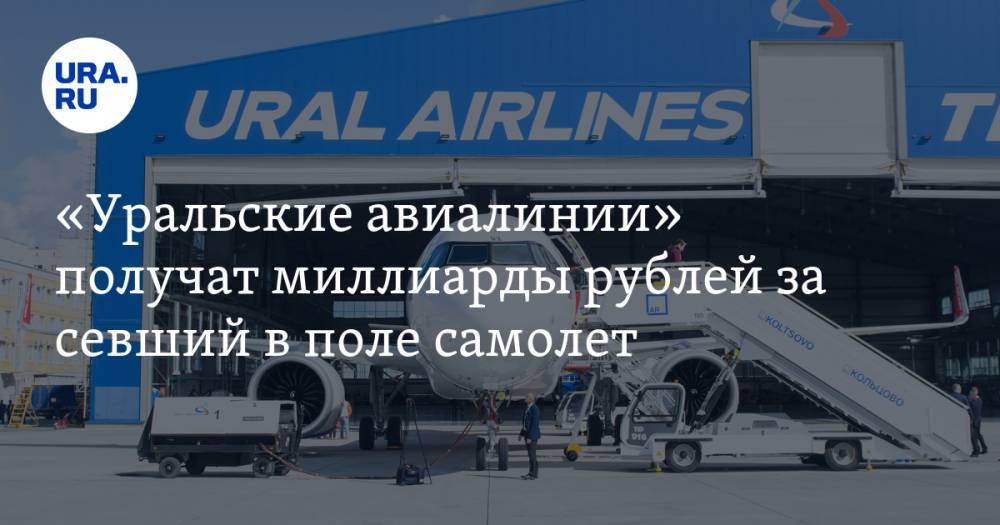«Уральские авиалинии» получат миллиарды рублей за севший в поле самолет