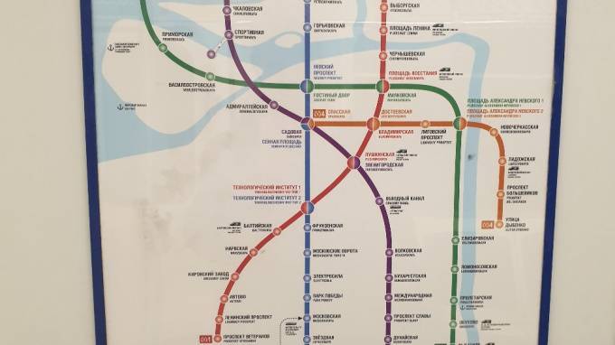 "Коричневая ветка" исчезла с карт петербургского метрополитена