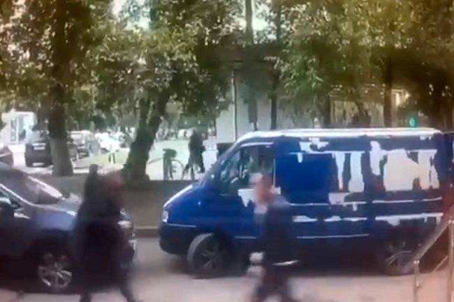 Видео после перестрелки полицейских в&nbsp;Москве появилось в&nbsp;сети