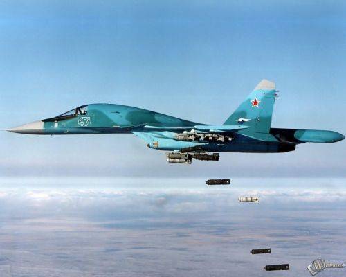 Су-34 сбросили 300 фугасных бомб на учениях «Центр-2019»