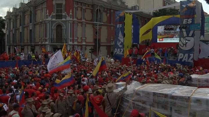 Венесуэльцы вновь продемонстрировали свою поддержку Мадуро