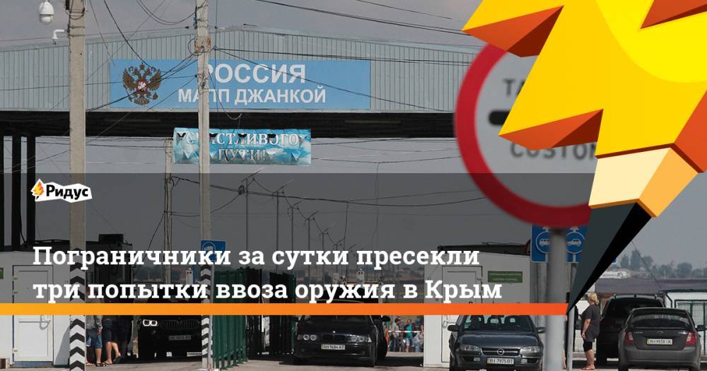 Пограничники за сутки пресекли три попытки ввоза оружия в Крым