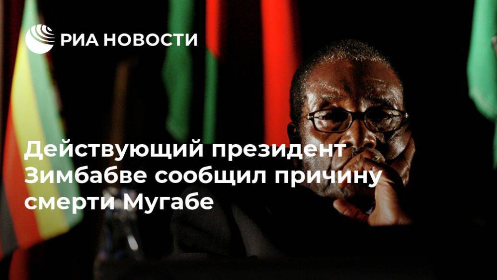 Действующий президент Зимбабве сообщил причину смерти Мугабе
