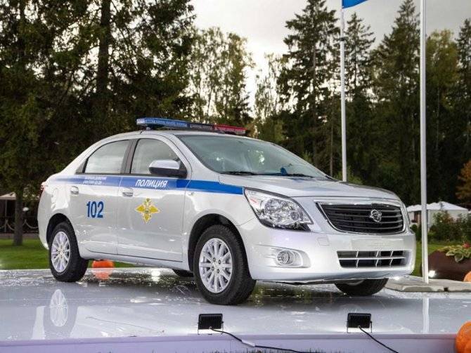 Российская полиция будет ездить на узбекском Ravon