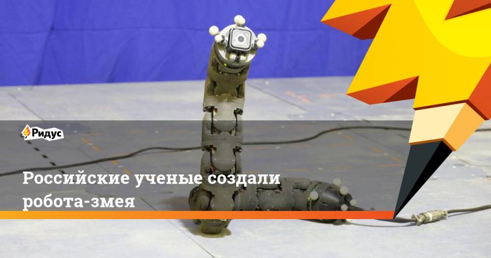 Российские ученые создали робота-змея