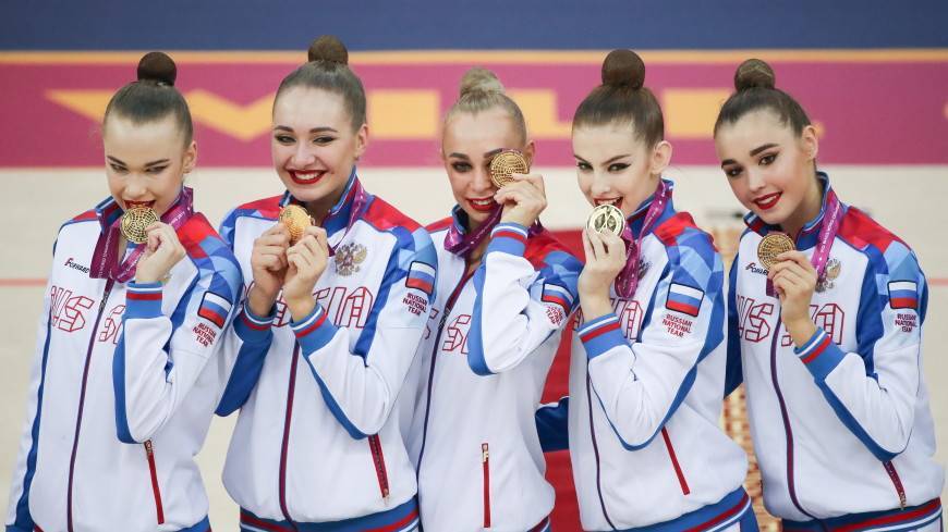 Российские гимнастки завоевали восемь из девяти золотых медалей на ЧМ в Баку