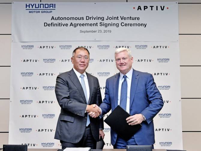 Hyundai и Aptiv создают совместное предприятие для разработки беспилотников