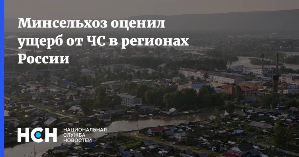 Минсельхоз оценил ущерб от ЧС в регионах России