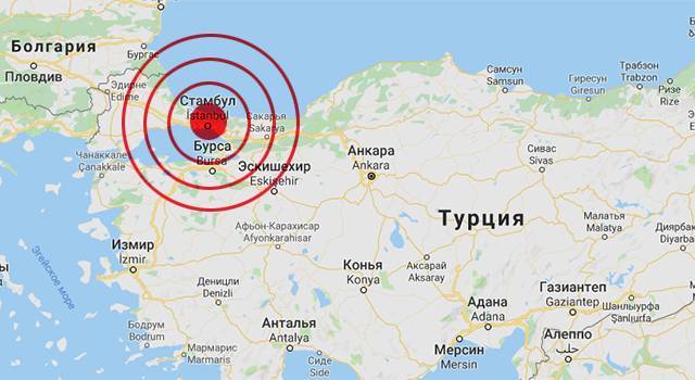 Сильное землетрясение произошло на западе Турции