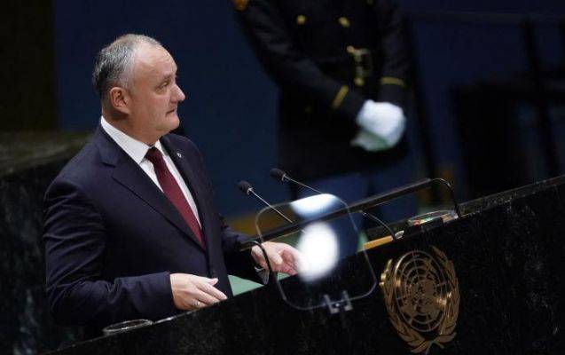 Президент Молдавии пообещал с трибуны ООН нейтралитет и реинтеграцию страны